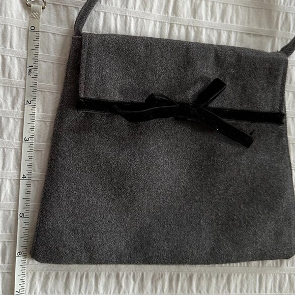 Dollar Grand London Gray Wool Flannel Micro Bag - Picture 9 of 9